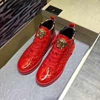 Cheap Versace High Tops Shoes For Men #447618 Replica Wholesale [$82.00 USD] [ITEM#447618] on Replica Versace High Tops Shoes