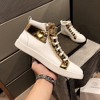 Cheap Versace High Tops Shoes For Men #447656 Replica Wholesale [$80.00 USD] [ITEM#447656] on Replica Versace High Tops Shoes