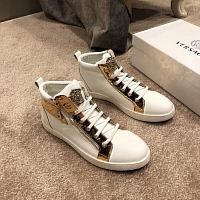 Cheap Versace High Tops Shoes For Men #447656 Replica Wholesale [$80.00 USD] [ITEM#447656] on Replica Versace High Tops Shoes