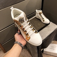Cheap Versace High Tops Shoes For Men #447656 Replica Wholesale [$80.00 USD] [ITEM#447656] on Replica Versace High Tops Shoes