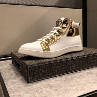 Cheap Versace High Tops Shoes For Men #447656 Replica Wholesale [$80.00 USD] [ITEM#447656] on Replica Versace High Tops Shoes