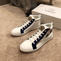 Cheap Versace High Tops Shoes For Men #447658 Replica Wholesale [$80.00 USD] [ITEM#447658] on Replica Versace High Tops Shoes
