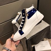 Cheap Versace High Tops Shoes For Men #447658 Replica Wholesale [$80.00 USD] [ITEM#447658] on Replica Versace High Tops Shoes