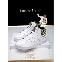 Cheap Versace High Tops Shoes For Men #447674 Replica Wholesale [$79.00 USD] [ITEM#447674] on Replica Versace High Tops Shoes