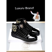 Cheap Versace High Tops Shoes For Men #447675 Replica Wholesale [$79.00 USD] [ITEM#447675] on Replica Versace High Tops Shoes