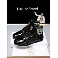 Cheap Versace High Tops Shoes For Men #447675 Replica Wholesale [$79.00 USD] [ITEM#447675] on Replica Versace High Tops Shoes