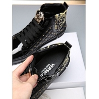 Cheap Versace High Tops Shoes For Men #447675 Replica Wholesale [$79.00 USD] [ITEM#447675] on Replica Versace High Tops Shoes