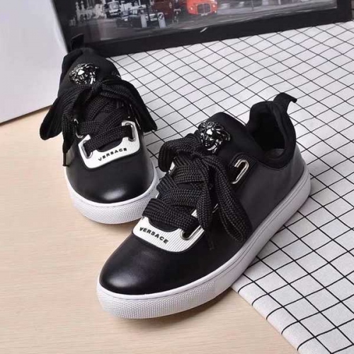 Cheap Versace Casual Shoes For Women #449056 Replica Wholesale [$82.00 USD] [ITEM#449056] on Replica Versace Flat Shoes