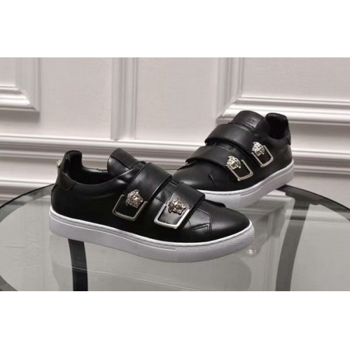 Cheap Versace Casual Shoes For Women #449057 Replica Wholesale [$82.00 USD] [ITEM#449057] on Replica Versace Flat Shoes