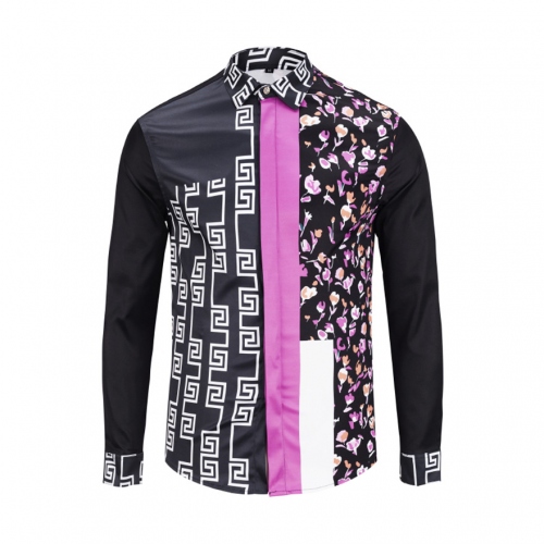 Cheap Versace Shirts Long Sleeved For Men #449871 Replica Wholesale [$40.00 USD] [ITEM#449871] on Replica Versace Shirts