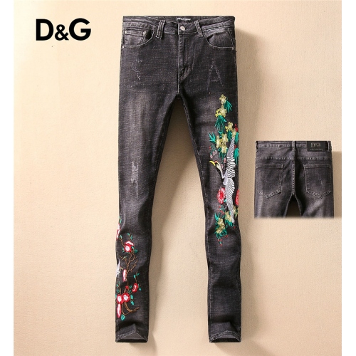 Cheap Dolce &amp; Gabbana Jeans For Men #451750 Replica Wholesale [$50.00 USD] [ITEM#451750] on Replica Dolce &amp; Gabbana D&amp;G Jeans