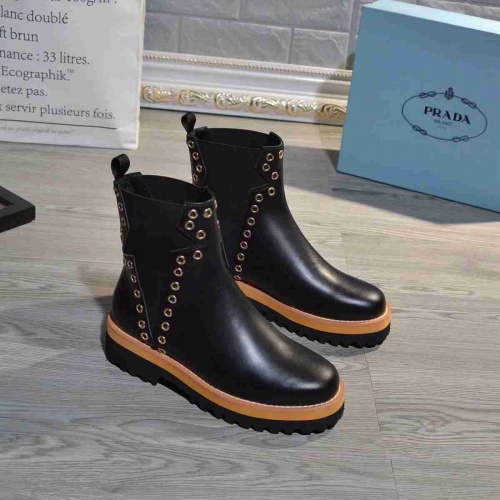 Cheap Prada Boots For Women #455243 Replica Wholesale [$93.00 USD] [ITEM#455243] on Replica Prada Boots