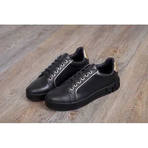 Cheap Versace Casual Shoes For Men #455337 Replica Wholesale [$85.00 USD] [ITEM#455337] on Replica Versace Flat Shoes