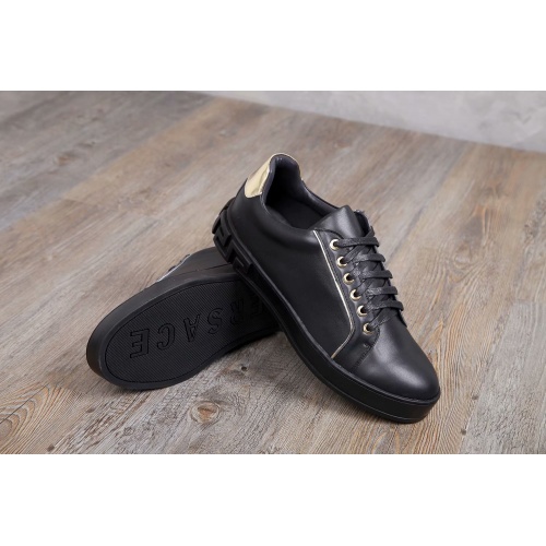 Cheap Versace Casual Shoes For Men #455337 Replica Wholesale [$85.00 USD] [ITEM#455337] on Replica Versace Flat Shoes