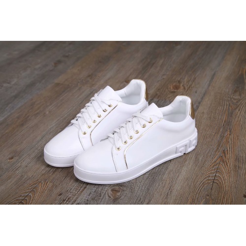 Cheap Versace Casual Shoes For Men #455338 Replica Wholesale [$85.00 USD] [ITEM#455338] on Replica Versace Flat Shoes