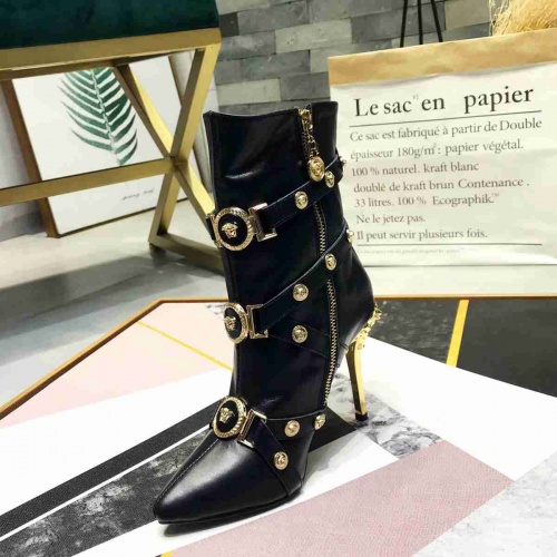 Cheap Versace Boots For Women #455397 Replica Wholesale [$127.00 USD] [ITEM#455397] on Replica Versace Boots