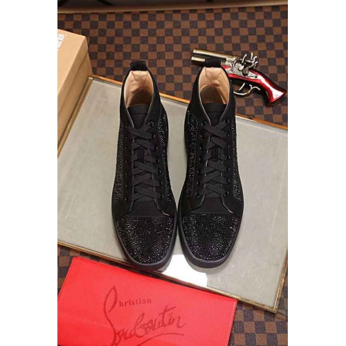 Cheap Christian Louboutin High Tops Shoes For Women #455620 Replica Wholesale [$97.40 USD] [ITEM#455620] on Replica Christian Louboutin High Top Shoes