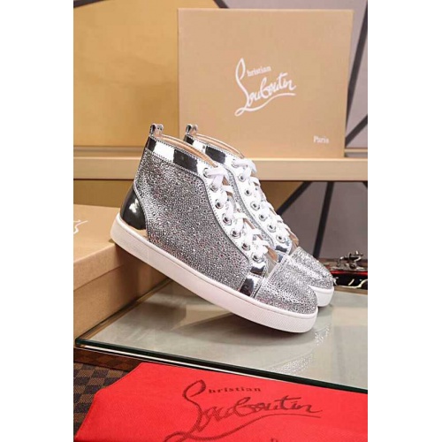 Cheap Christian Louboutin High Tops Shoes For Women #455621 Replica Wholesale [$97.40 USD] [ITEM#455621] on Replica Christian Louboutin High Top Shoes