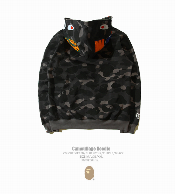 Cheap Bape Jackets Long Sleeved Zipper For Men 450962 Replica