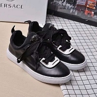 Cheap Versace Casual Shoes For Women #449056 Replica Wholesale [$82.00 USD] [ITEM#449056] on Replica Versace Flat Shoes