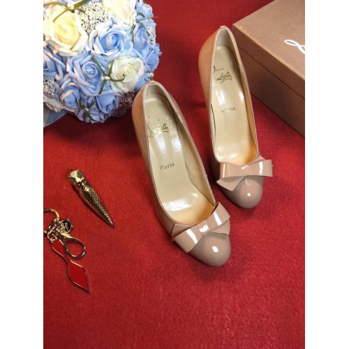 Cheap Christian Louboutin CL High-Heeled Shoes For Women #456560 Replica Wholesale [$78.00 USD] [ITEM#456560] on Replica Christian Louboutin High-heeled shoes