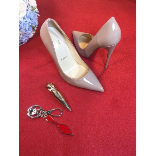 Cheap Christian Louboutin CL High-Heeled Shoes For Women #456566 Replica Wholesale [$75.00 USD] [ITEM#456566] on Replica Christian Louboutin High-heeled shoes