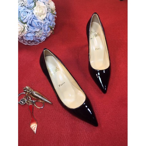 Cheap Christian Louboutin CL High-Heeled Shoes For Women #456583 Replica Wholesale [$82.00 USD] [ITEM#456583] on Replica Christian Louboutin High-heeled shoes