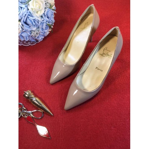 Cheap Christian Louboutin CL High-Heeled Shoes For Women #456584 Replica Wholesale [$82.00 USD] [ITEM#456584] on Replica Christian Louboutin High-heeled shoes