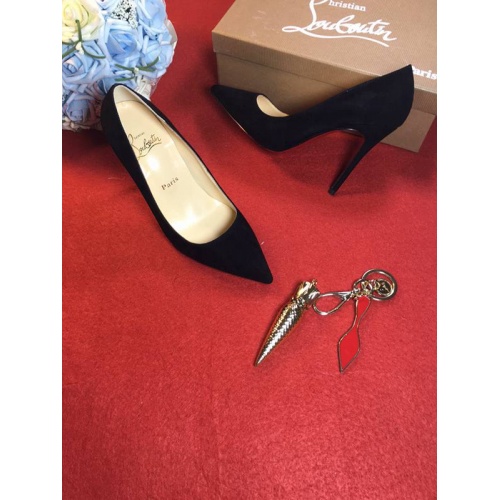 Cheap Christian Louboutin CL High-Heeled Shoes For Women #456587 Replica Wholesale [$75.00 USD] [ITEM#456587] on Replica Christian Louboutin High-heeled shoes
