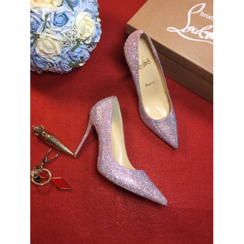 Cheap Christian Louboutin CL High-Heeled Shoes For Women #456590 Replica Wholesale [$80.00 USD] [ITEM#456590] on Replica Christian Louboutin High-heeled shoes