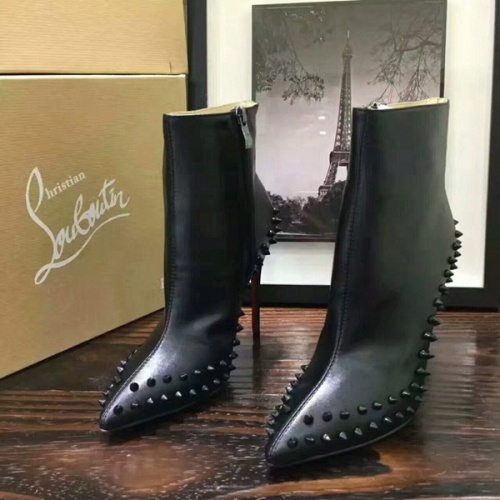 Cheap Christian Louboutin CL Boots For Women #456598 Replica Wholesale [$92.00 USD] [ITEM#456598] on Replica Christian Louboutin Boots
