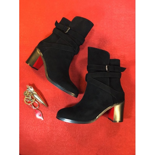 Cheap Christian Louboutin CL Boots For Women #456606 Replica Wholesale [$100.00 USD] [ITEM#456606] on Replica Christian Louboutin Boots