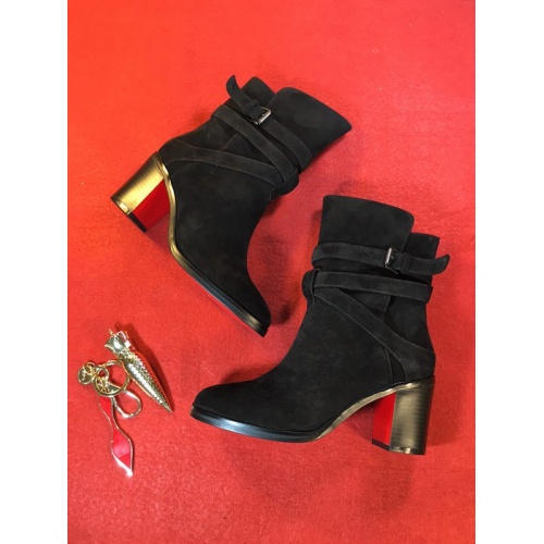 Cheap Christian Louboutin CL Boots For Women #456606 Replica Wholesale [$100.00 USD] [ITEM#456606] on Replica Christian Louboutin Boots
