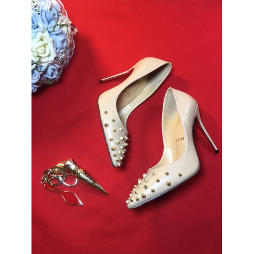 Cheap Christian Louboutin CL High-Heeled Shoes For Women #456623 Replica Wholesale [$78.00 USD] [ITEM#456623] on Replica Christian Louboutin High-heeled shoes