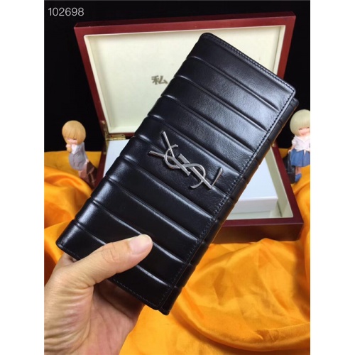 Cheap Yves Saint Laurent YSL AAA Quality Wallets For Women #457834 Replica Wholesale [$43.50 USD] [ITEM#457834] on Replica Yves Saint Laurent AAA Wallets