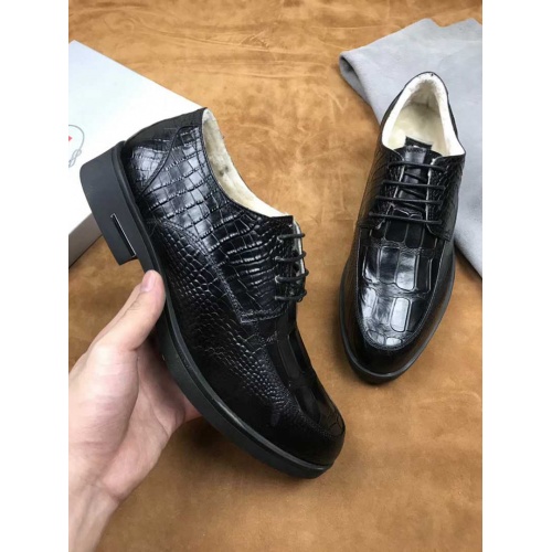 Cheap Prada Leather Shoes For Men #458853 Replica Wholesale [$98.00 USD] [ITEM#458853] on Replica Prada Leather Shoes