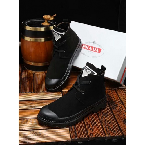 Cheap Prada Boots For Men #458865 Replica Wholesale [$89.00 USD] [ITEM#458865] on Replica Prada Boots