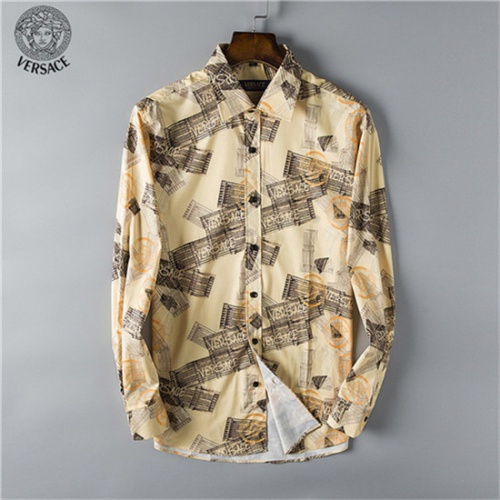 Cheap Versace Shirts Long Sleeved For Men #458934 Replica Wholesale [$36.50 USD] [ITEM#458934] on Replica Versace Shirts