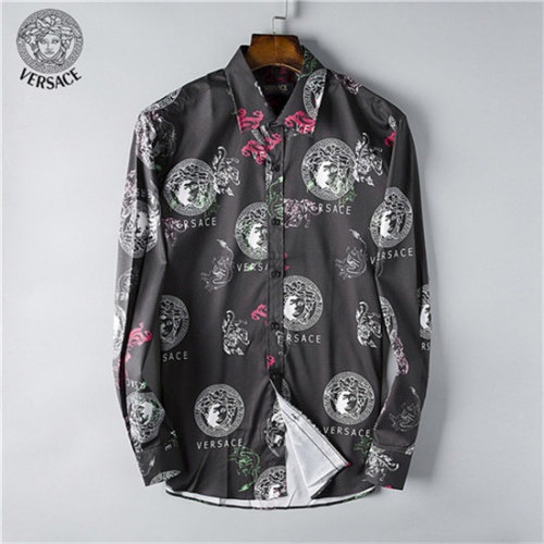 Cheap Versace Shirts Long Sleeved For Men #458936 Replica Wholesale [$36.50 USD] [ITEM#458936] on Replica Versace Shirts