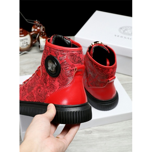 Cheap Versace High Tops Shoes For Men #462292 Replica Wholesale [$80.00 USD] [ITEM#462292] on Replica Versace High Tops Shoes