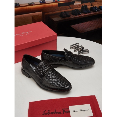 Cheap Salvatore Ferragamo SF Leather Shoes For Men #463245 Replica Wholesale [$82.00 USD] [ITEM#463245] on Replica Salvatore Ferragamo Leather Shoes