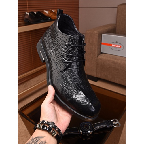 Cheap Prada Leather Shoes For Men #463484 Replica Wholesale [$92.00 USD] [ITEM#463484] on Replica Prada Leather Shoes