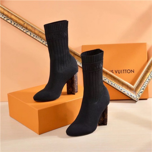 Cheap Louis Vuitton LV Boots For Women #463729 Replica Wholesale [$82.50 USD] [ITEM#463729] on Replica Louis Vuitton Boots