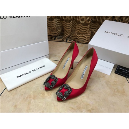 Cheap Manolo Blahnik High-Heeled Shoes For Women #463731 Replica Wholesale [$75.00 USD] [ITEM#463731] on Replica Manolo Blahnik High-Heeled Shoes