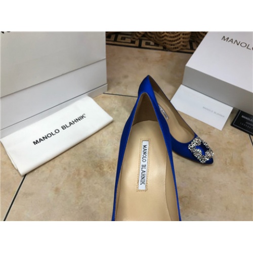 Cheap Manolo Blahnik High-Heeled Shoes For Women #463735 Replica Wholesale [$75.00 USD] [ITEM#463735] on Replica Manolo Blahnik High-Heeled Shoes