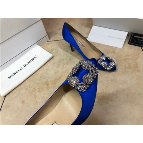 Cheap Manolo Blahnik High-Heeled Shoes For Women #463735 Replica Wholesale [$75.00 USD] [ITEM#463735] on Replica Manolo Blahnik High-Heeled Shoes