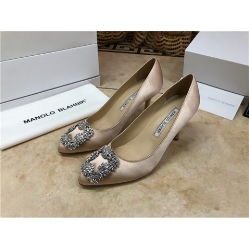 Cheap Manolo Blahnik High-Heeled Shoes For Women #463739 Replica Wholesale [$75.00 USD] [ITEM#463739] on Replica Manolo Blahnik High-Heeled Shoes