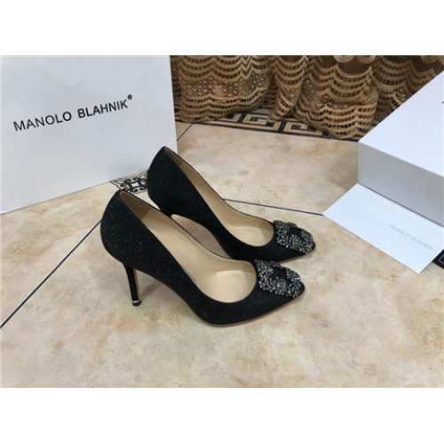 Cheap Manolo Blahnik High-Heeled Shoes For Women #463741 Replica Wholesale [$75.00 USD] [ITEM#463741] on Replica Manolo Blahnik High-Heeled Shoes