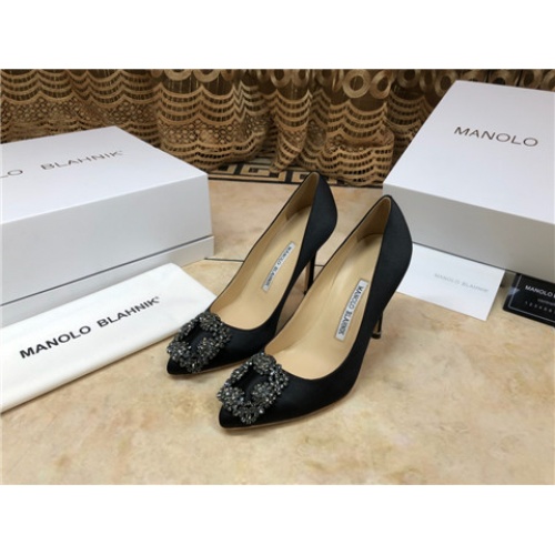 Cheap Manolo Blahnik High-Heeled Shoes For Women #463743 Replica Wholesale [$75.00 USD] [ITEM#463743] on Replica Manolo Blahnik High-Heeled Shoes
