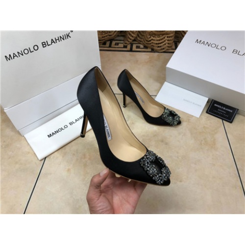 Cheap Manolo Blahnik High-Heeled Shoes For Women #463743 Replica Wholesale [$75.00 USD] [ITEM#463743] on Replica Manolo Blahnik High-Heeled Shoes